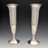 1909 British Antique Sterling Silver Medium Vase Pair 341g